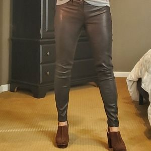 J Brand Leather Jean